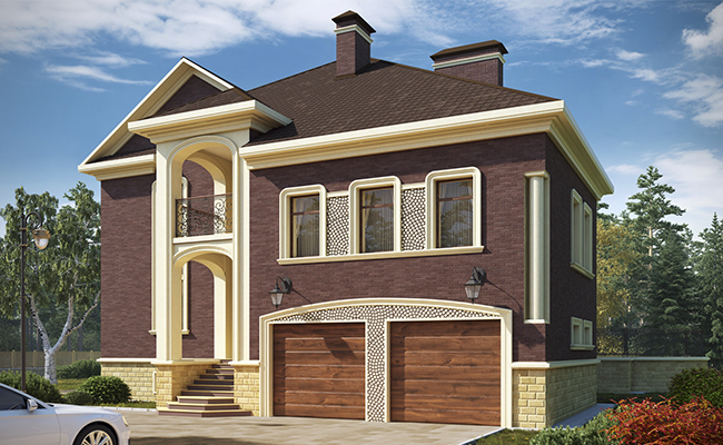 Дом фасадные термопанели